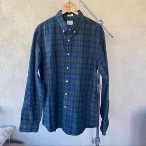 J.Crew Secret Wash Shirting Large Button Down Slim
